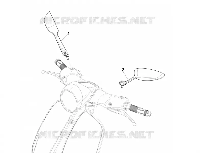Driving mirror/s VESPA VESPA-SCOOTER 150 946 2015  946 150 4T 3V ABS