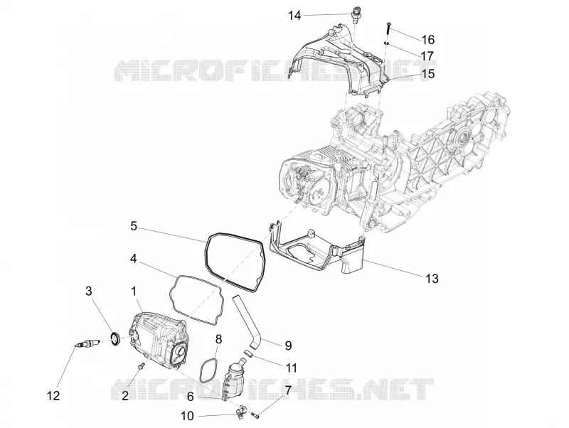 Cylinder head cover VESPA VESPA-SCOOTER 150 946 2016  946 ARMANI 150 4T 3V ABS E3