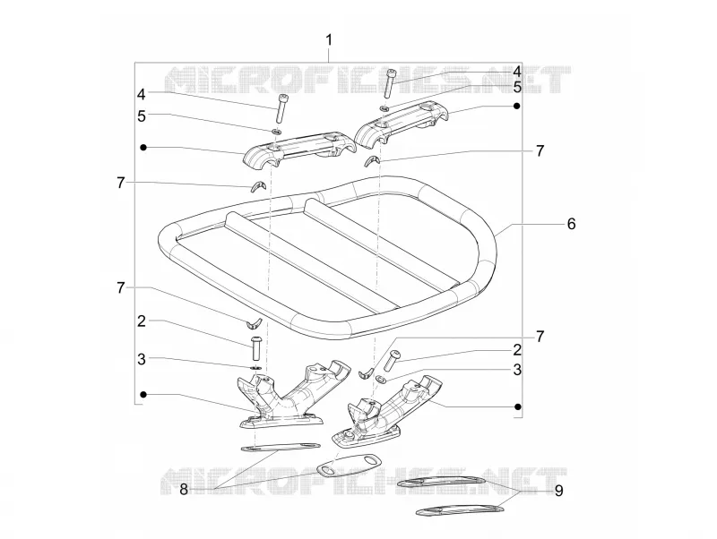 Rear luggage rack VESPA VESPA-SCOOTER 150 946 2015  946 ARMANI 150 4T 3V ABS E3