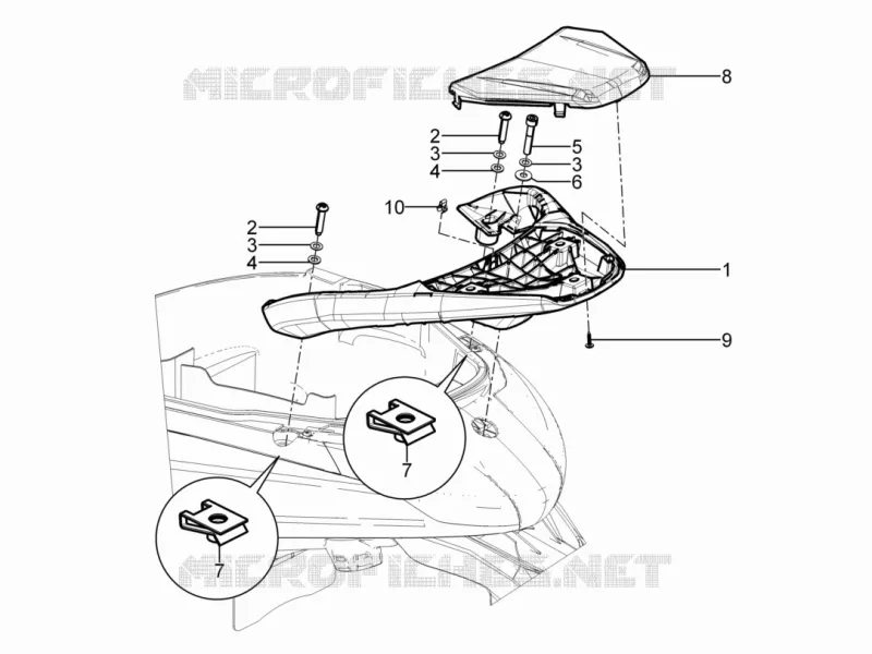Rear luggage rack PIAGGIO PIAGGIO-SCOOTER 300 BEVERLY 2019  Beverly 300 ie ABS Euro 4