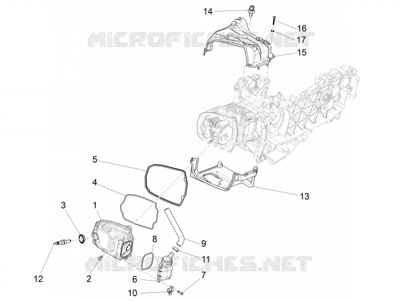 Cylinder head cover PIAGGIO PIAGGIO-SCOOTER 125 LIBERTY 2019  Liberty 125 4T Euro 4 Poste