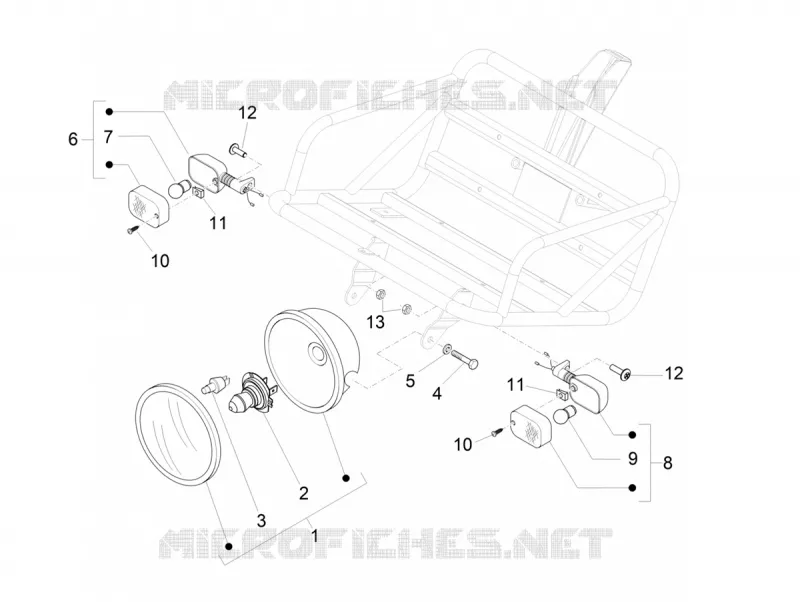 HEADLIGHT - INDICATORS PIAGGIO PIAGGIO-SCOOTER 125 LIBERTY 2019  Liberty 125 4T Euro 4 Poste