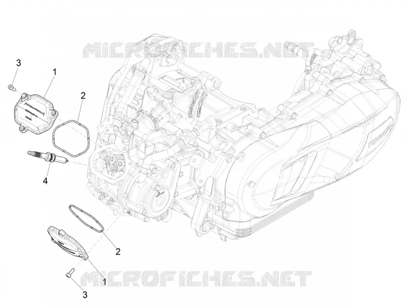Cylinder head cover PIAGGIO PIAGGIO-SCOOTER 125 MEDLEY 2020  Medley 125 4T ie ABS Euro 4