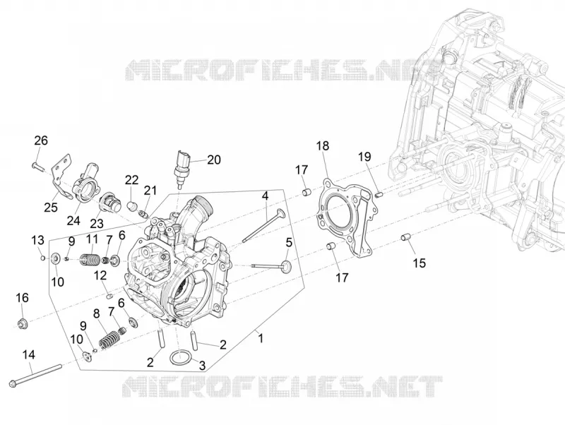 Head - valves PIAGGIO PIAGGIO-SCOOTER 125 MEDLEY 2020  Medley 125 4T ie ABS Euro 4
