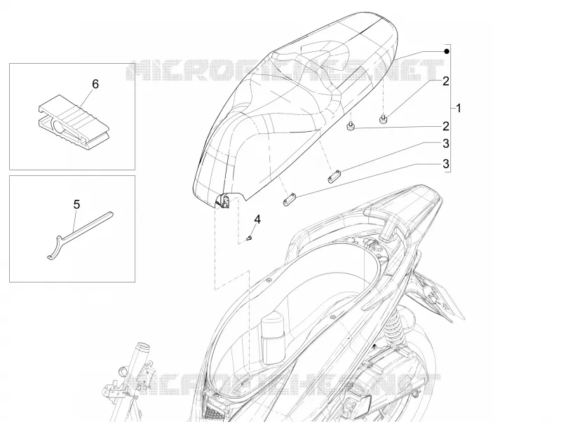 Saddle/seats PIAGGIO PIAGGIO-SCOOTER 150 MEDLEY 2020  Medley 150 4T ie ABS Euro 4