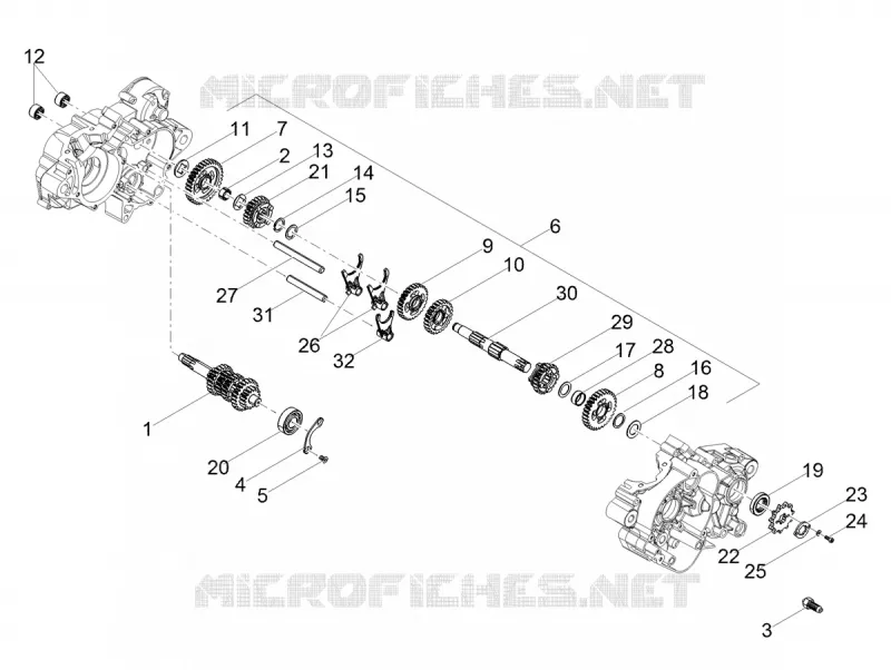 GEARBOX GILERA GILERA-MOTORCYCLES 50 SMT 2019  SMT 50 Euro 4 Drifting