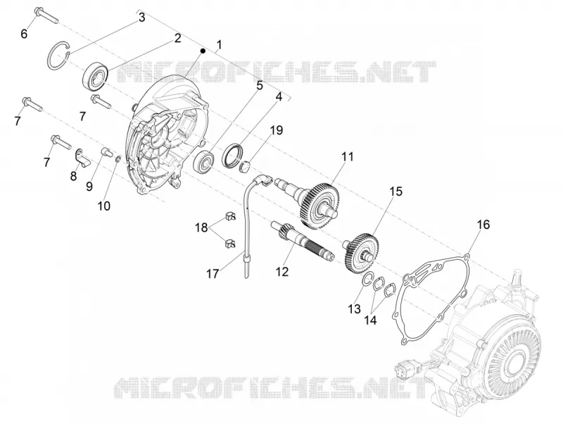 Reduction unit VESPA VESPA-SCOOTER Electric VESPA 2018  Elettrica