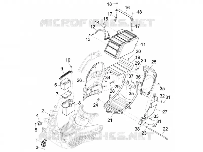 Remote control switches - Battery - Horn VESPA VESPA-SCOOTER Electric VESPA 2019  Elettrica