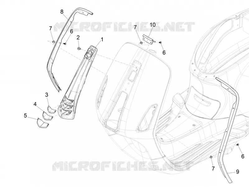 Front shield VESPA VESPA-SCOOTER Electric VESPA 2019  Elettrica Motociclo