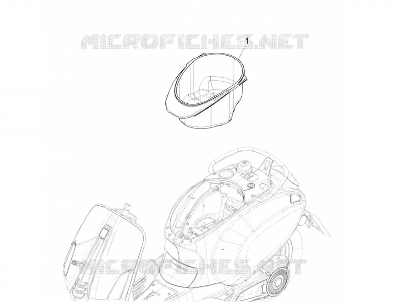 Helmet huosing - Undersaddle VESPA VESPA-SCOOTER Electric VESPA 2019  Elettrica Motociclo 70 km/h