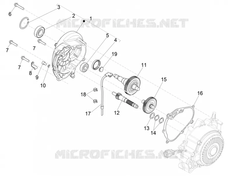 Reduction unit VESPA VESPA-SCOOTER Electric VESPA 2019  Elettrica Motociclo 70 km/h
