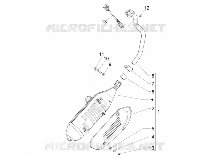 EXHAUST VESPA VESPA-SCOOTER 125 GTS 2019  GTS 125 4T Euro 4 ABS