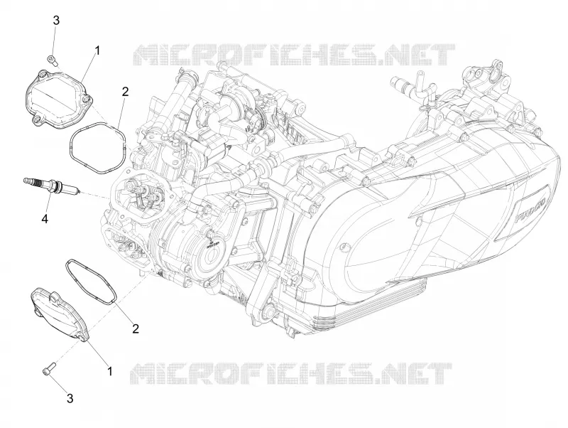 Cylinder head cover VESPA VESPA-SCOOTER 125 GTS 2019  GTS 125 4T Euro 4 ABS Super