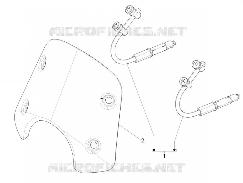 Windshield - Glass VESPA VESPA-SCOOTER 300 GTS 2021  GTS 300 HPE 4T/4V ie ABS Euro 4