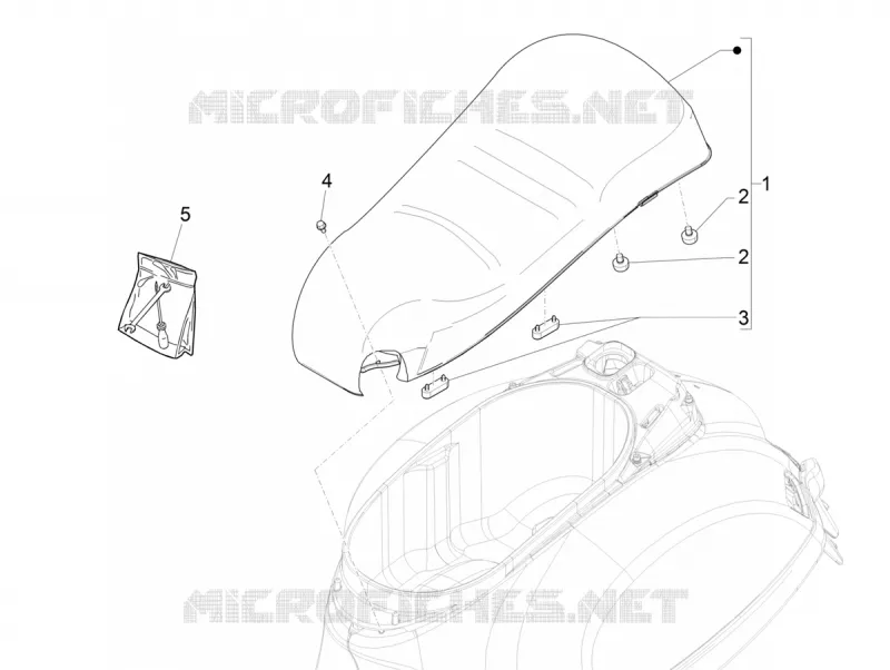 Saddle/seats VESPA VESPA-SCOOTER 300 GTS 2021  GTS 300 Supertech HPE 4T/4V ie Euro 4 ABS