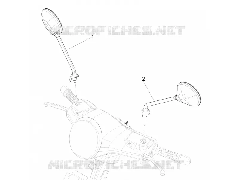 MIRRORS VESPA VESPA-SCOOTER 300 GTS 2018  GTS 300 Supertech HPE 4T/4V ie ABS Euro 4