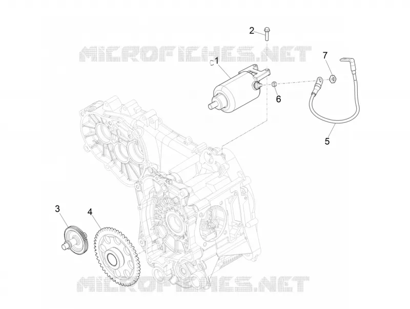 Stater - Electric starter VESPA VESPA-SCOOTER 300 GTS 2018  GTS 300 Supertech HPE 4T/4V ie ABS Euro 4
