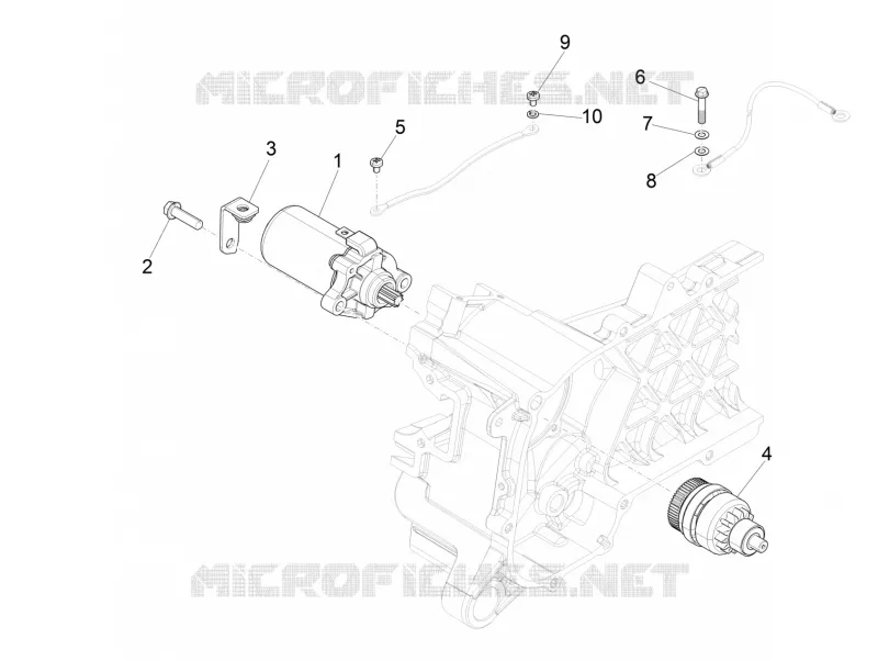Stater - Electric starter VESPA VESPA-SCOOTER 50 SPRINT 2019  Sprint 50 4T 3V Euro 4