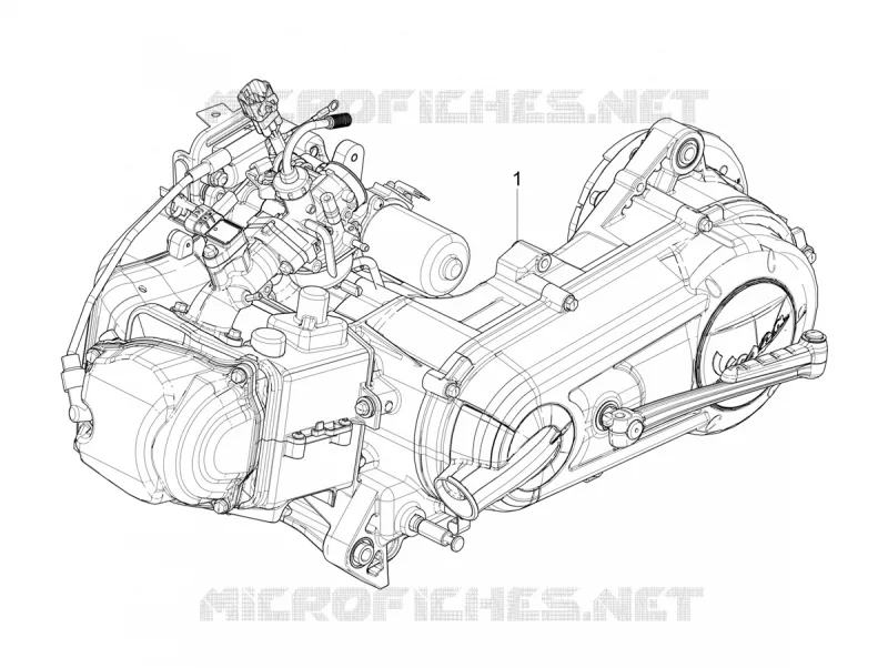 ENGINE ASSEMPLY VESPA VESPA-SCOOTER 125 SXL 2017  SXL 125 4T 3V