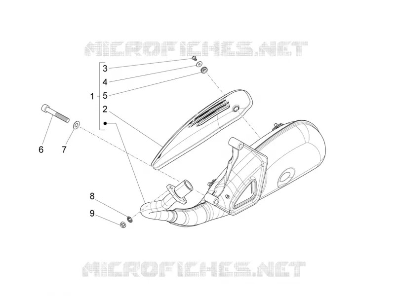 EXHAUST VESPA VESPA-SCOOTER 125 SXL 2017  SXL 125 4T 3V
