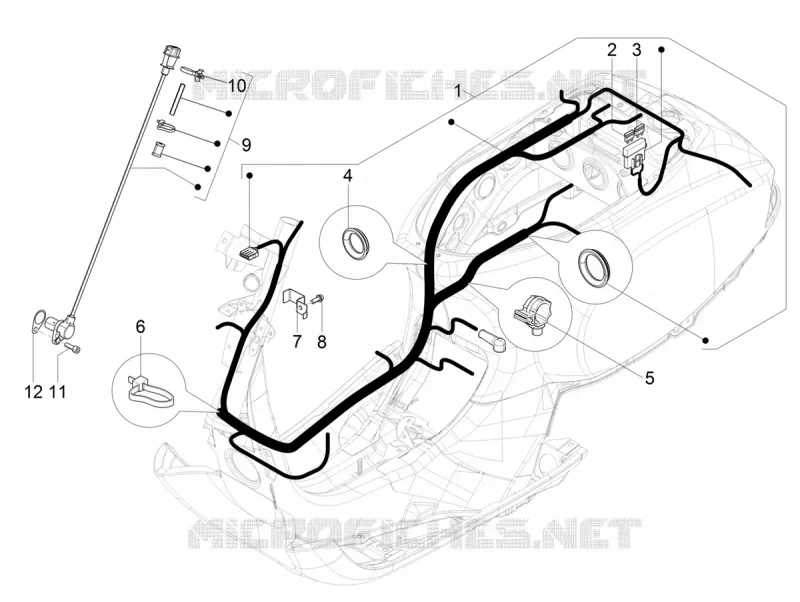 MAIN WIRING HARNESS VESPA VESPA-SCOOTER 125 SXL 2019  SXL 125 4T 3V