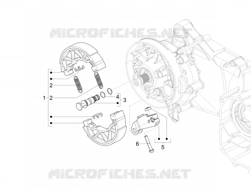 REAR BRAKE - SHOES VESPA VESPA-SCOOTER 125 SXL 2017  SXL 125 4T 3V