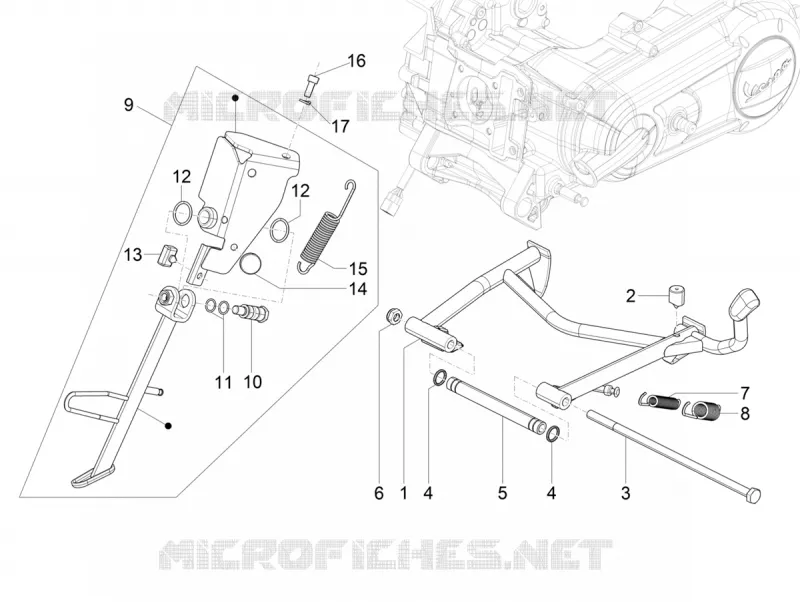 Stand/s VESPA VESPA-SCOOTER 125 SXL 2017  SXL 125 4T 3V