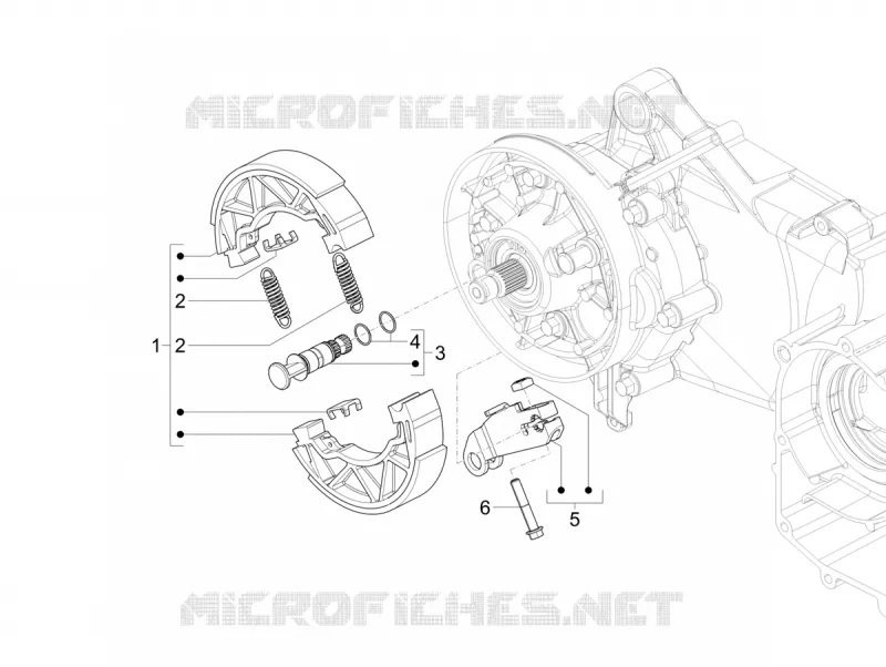 REAR BRAKE - SHOES VESPA VESPA-SCOOTER 150 SXL 2019  SXL 150 4T 3V CARB
