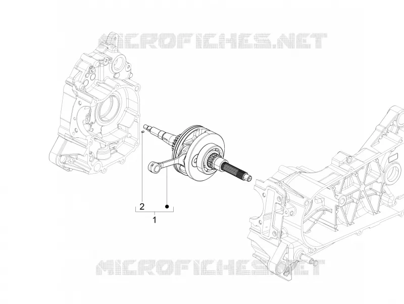 CRANKSHAFT VESPA VESPA-SCOOTER 125 VXL 2019  VXL 125 4T 3V