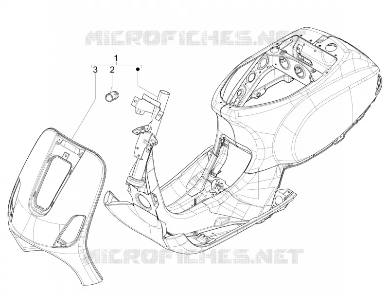 Frame/bodywork VESPA VESPA-SCOOTER 125 VXL 2019  VXL 125 4T 3V
