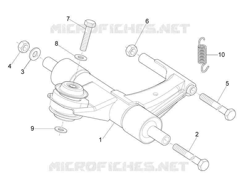 Swinging arm VESPA VESPA-SCOOTER 125 VXL 2019  VXL 125 4T 3V