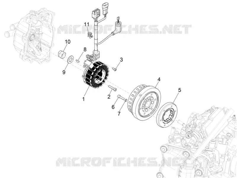 Cdi magneto assy PIAGGIO PIAGGIO-SCOOTER 300 BEVERLY 2023  Beverly 300 4T/4V HPE Euro 5 ABS