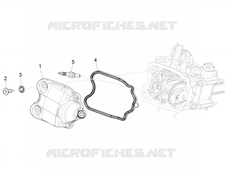 Cylinder head cover PIAGGIO PIAGGIO-SCOOTER 400 BEVERLY 2023  Beverly 400 4T/4V HPE Euro 5 ABS