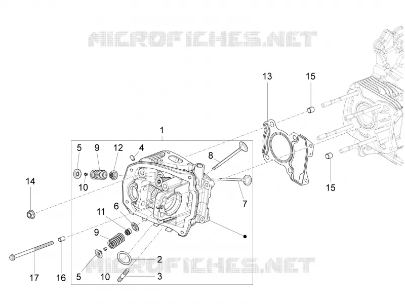 CYLINDER HEAD - VALVES PIAGGIO PIAGGIO-SCOOTER 125 LIBERTY 2016  Liberty iGet 4T 3V ie ABS