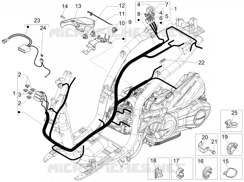 MAIN WIRING HARNESS PIAGGIO PIAGGIO-SCOOTER 125 LIBERTY 2020  Liberty iGet 4T 3V ie ABS