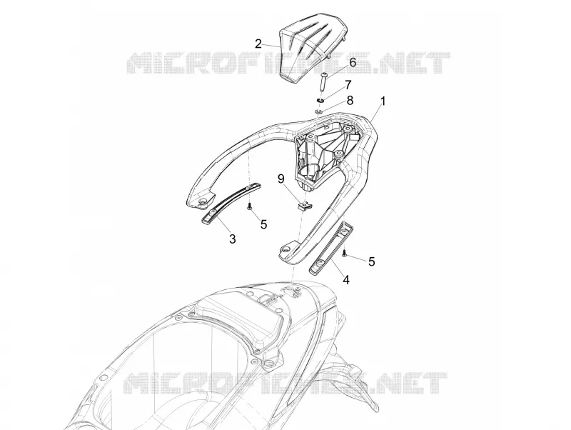 Rear luggage rack PIAGGIO PIAGGIO-SCOOTER 125 LIBERTY 2016  Liberty iGet 4T 3V ie ABS