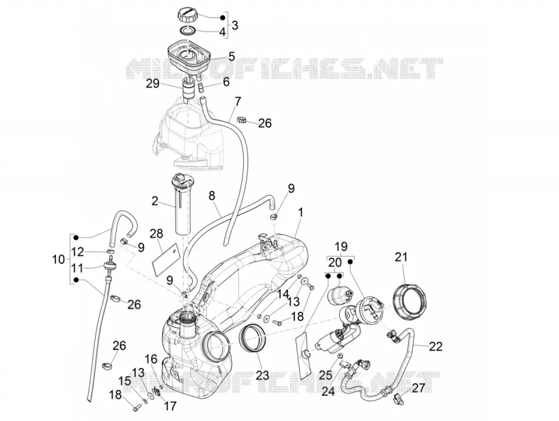Tank PIAGGIO PIAGGIO-SCOOTER 125 LIBERTY 2016  Liberty iGet 4T 3V ie ABS