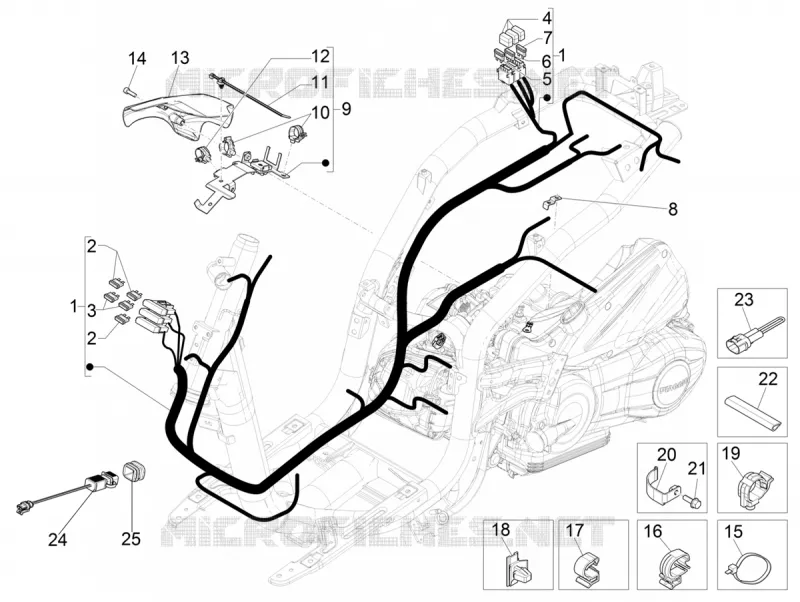 MAIN WIRING HARNESS PIAGGIO PIAGGIO-SCOOTER 125 LIBERTY 2022  Liberty 125 4T iGet 3V ie ABS Euro 5