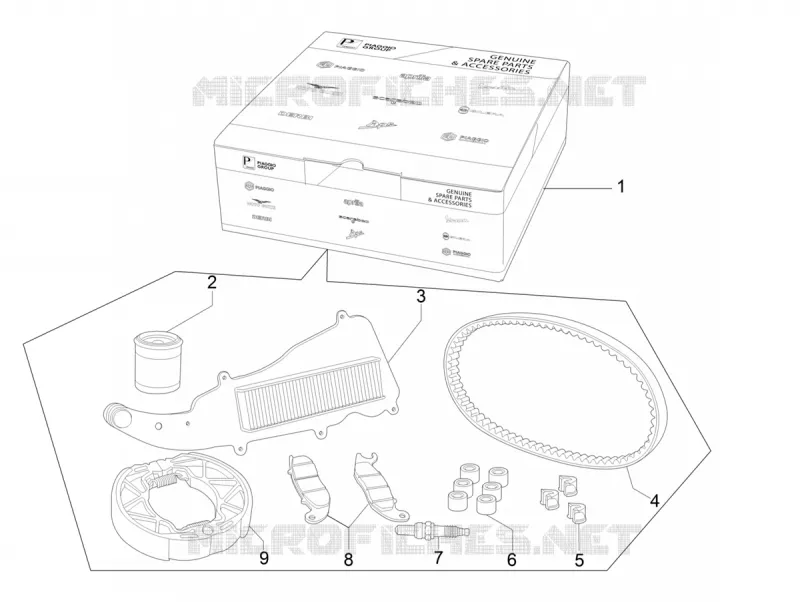 Maintenance kit PIAGGIO PIAGGIO-SCOOTER 125 LIBERTY 2022  Liberty 125 4T iGet 3V ie ABS Euro 5