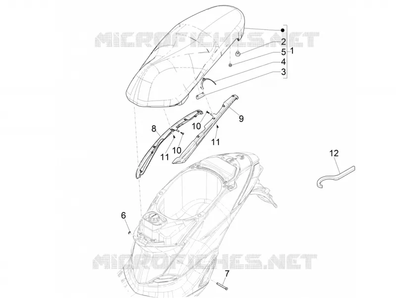 Saddle/seats PIAGGIO PIAGGIO-SCOOTER 125 LIBERTY 2021  Liberty 125 4T iGet 3V ie ABS Euro 5