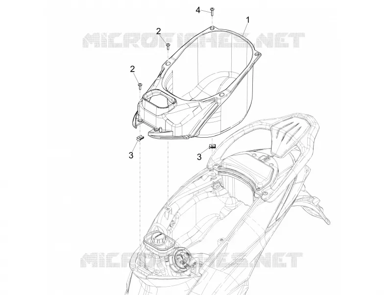 Helmet huosing - Undersaddle PIAGGIO PIAGGIO-SCOOTER 150 LIBERTY 2020  Liberty 150 Euro 5