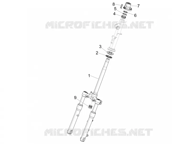 Fork/steering tube - Steering bearing unit PIAGGIO PIAGGIO-SCOOTER 50 LIBERTY 2024  Liberty 50 iGet 4T 3V Euro 5