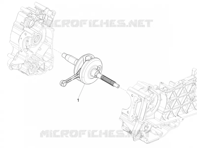 CRANKSHAFT PIAGGIO PIAGGIO-SCOOTER 150 MEDLEY 2020  Medley 150 4T ie Euro 3 - Euro 4 ABS