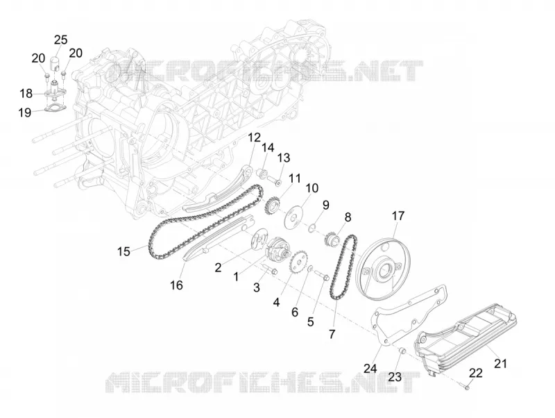 Oil pump PIAGGIO PIAGGIO-SCOOTER 300 MP3 2020  MP3 300 HPE / 300 HPE Sport Euro 5 ABS