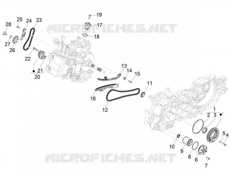 Oil pump PIAGGIO PIAGGIO-SCOOTER 400 MP3 2021  MP3 400 Euro 5