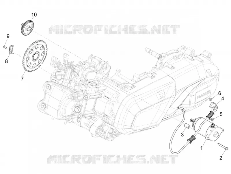 Stater - Electric starter PIAGGIO PIAGGIO-SCOOTER 400 MP3 2020  MP3 400 Euro 5