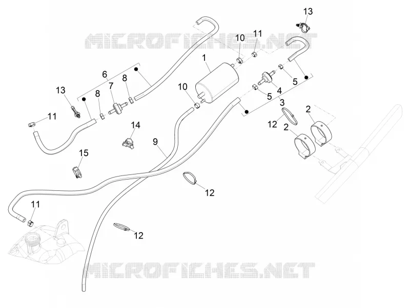 Anti-percolation system PIAGGIO PIAGGIO-SCOOTER 500 MP3 2018  MP3 500 Business ABS E4