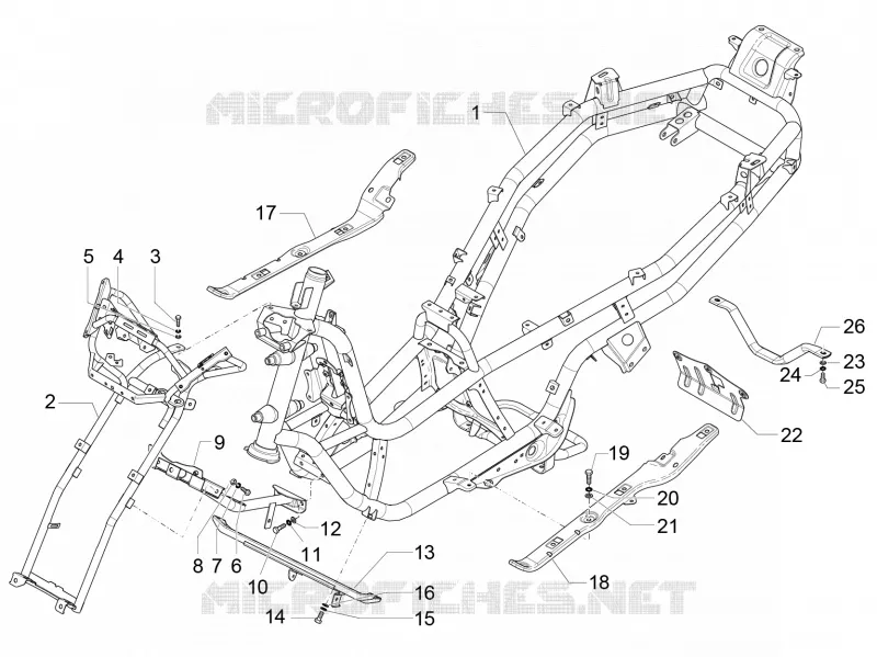 Frame/bodywork PIAGGIO PIAGGIO-SCOOTER 500 MP3 2018  MP3 500 Business ABS E4