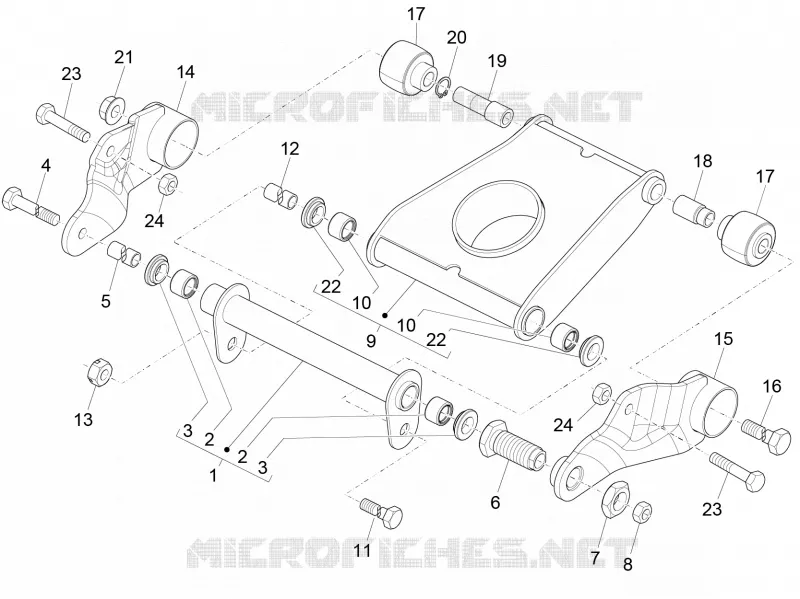 Swinging arm PIAGGIO PIAGGIO-SCOOTER 500 MP3 2018  MP3 500 Business ABS E4