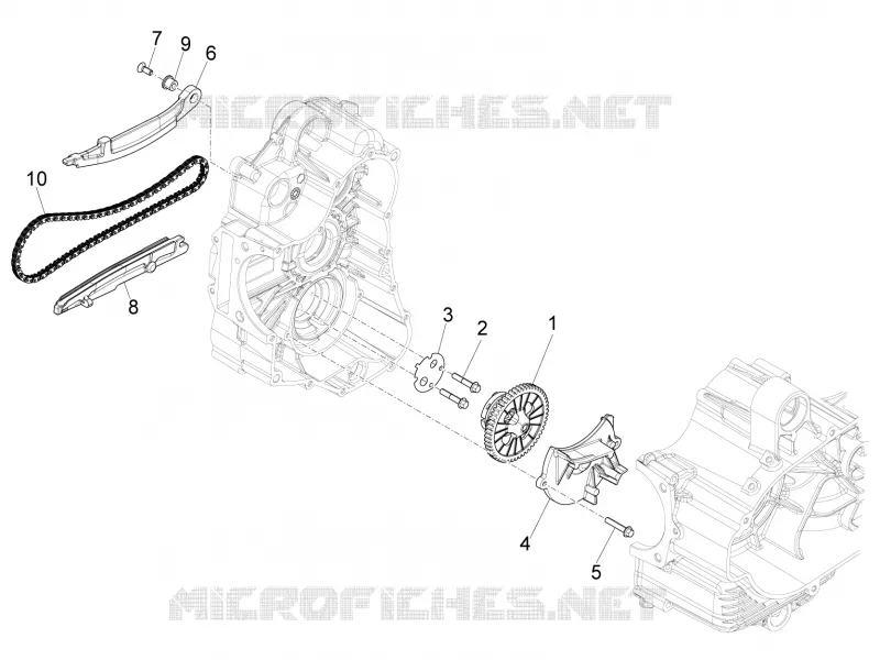 Oil pump PIAGGIO PIAGGIO-SCOOTER 500 MP3 2021  MP3 500 Sport Advanced Euro 5